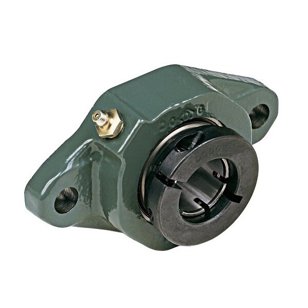 Dodge Industrial Flange Block Bearing; 2 Bolt Flange Block; 1-7/16 in. Bore; 5.1 in. Bolt Circle Diameter F2B-DL-107-NL ; 056961 - main